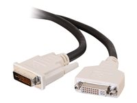 C2G - DVI-jatkojohto - kaksinkertainen yhteys - DVI-I (uros) to DVI-I (naaras) - 3 m 81185