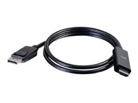 C2G 0.9m DisplayPort Male to HD Male Active Adapter Cable - 4K 60Hz - Sovitinkaapeli - DisplayPort uros to HDMI uros - 90 cm - musta - aktiivinen, 4K-tuki 80693