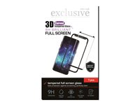 Insmat 3D Full Screen Glass - Näytön suojus tuotteelle matkapuhelin - 3D - lasi - kehyksen väri musta malleihin Samsung Galaxy S8+, S9+ 860-9983