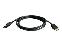 C2G 2m High Speed HDMI Cable with Ethernet - 4K - UltraHD - HDMI-kaapeli Ethernetillä - HDMI uros to HDMI uros - 2 m - musta malleihin Microsoft Surface Hub 2S 50" 82005