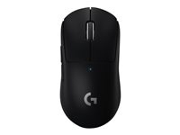 Logitech G PRO X SUPERLIGHT - Hiiri - optinen - 5 painiketta - langaton - 2.4 GHz - USB Logitech LIGHTSPEED receiver - punainen 910-006784