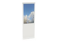 HI-ND Mini Single Totem 32" - Teline malleihin digital signage -LCD-paneeli - yksittäinen - metalli, pleksi - valkoinen, RAL 9003 -näytön koko: 32" - lattialla seisova malleihin Samsung QM32R FS3211-5001-01