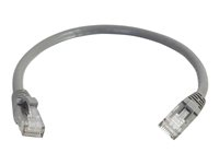 C2G Cat5e Booted Unshielded (UTP) Network Patch Cable - Kytkentäkaapeli - RJ-45 (uros) to RJ-45 (uros) - 5 m - UTP - CAT 5e - valettu, piikitön, säikeinen - harmaa 83145