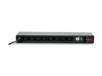 APC Switched Rack PDU AP7920B - Virranjakelukaista - Vaihtovirta 200/208/230 V - 2300 VA - Ethernet - tulo: IEC 60320 C14 - lähtöliittimet: 8 (power IEC 60320 C13) - 1U - 19" - musta malleihin P/N: SMTL1000RMI2UC, SMX1000C, SMX1500RM2UC, SMX1500RM2UCNC, SMX750C, SMX750CNC AP7920B